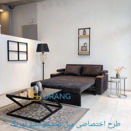 کاناپه تختخواب شو اورنگ مدل کاروان دسته دوبل